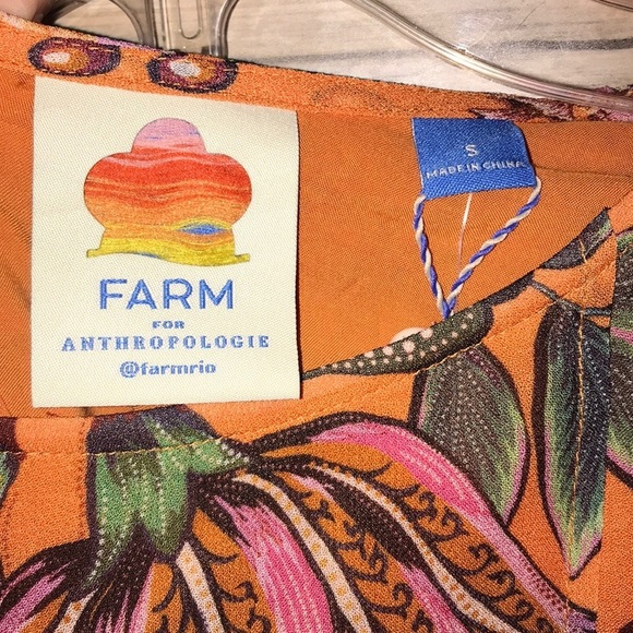 Farm Rio size small Adonia Pintucked size small Blouse - Picture 8 of 9